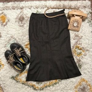 Lambs wool skirt suit